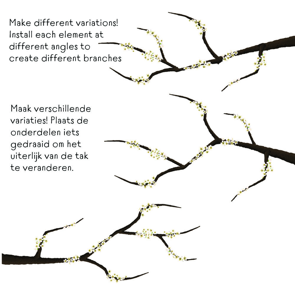 Muursticker Bloemen & Insecten - Diverse Varianten