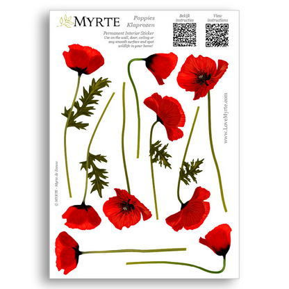 Wandtattoo Blumen &amp; Insekten - Verschiedene Varianten