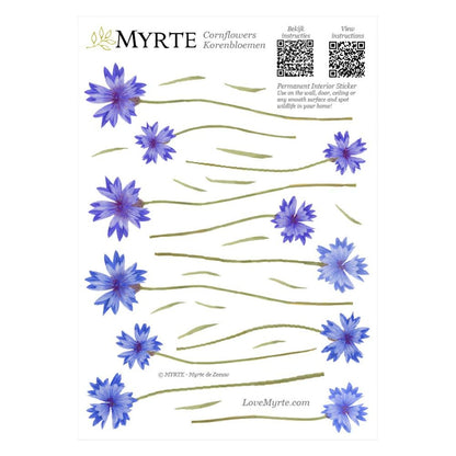 Muursticker Bloemen & Insecten - Diverse Varianten