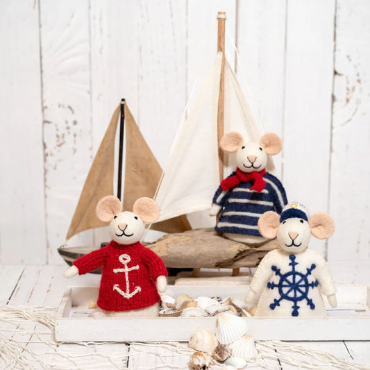 Decoratie Muis Nautisch - Diverse Varianten